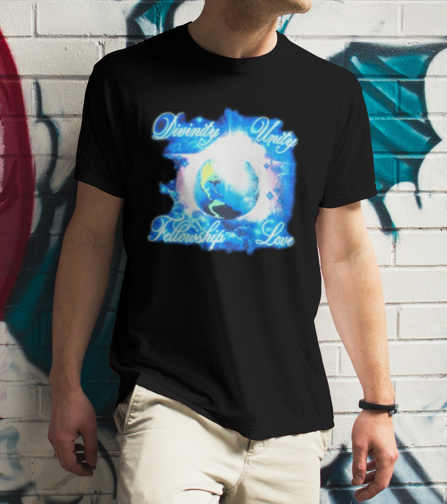 Divinity Unity Fellowship Love Earth Glow T-Shirt