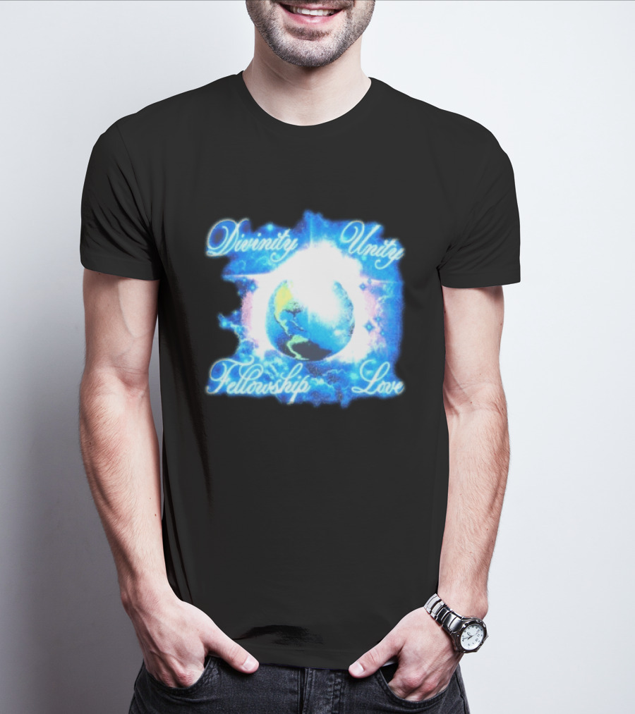 Divinity Unity Fellowship Love Earth Glow T-Shirt