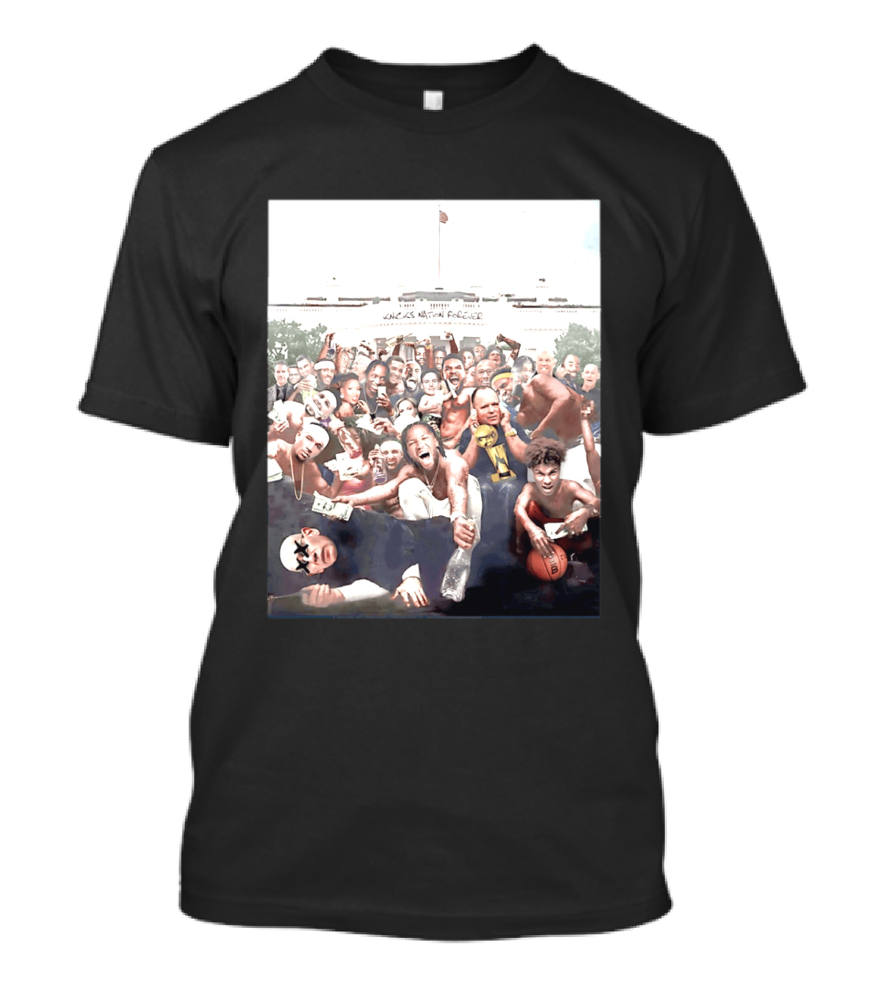 Knicks Nation Forever With Gathering Of Celebratory Fans And Players T-Shirt
