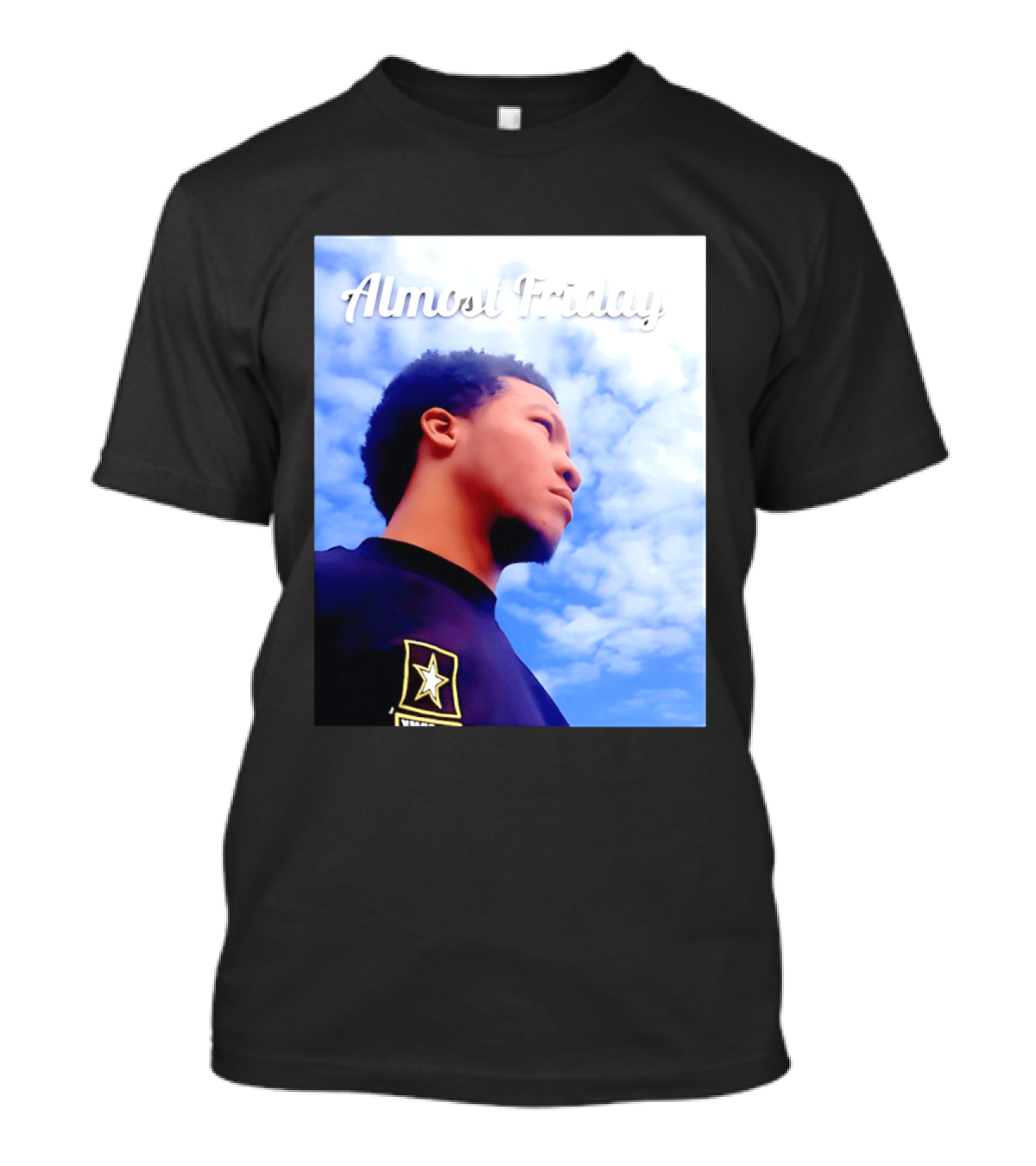 Almost Friday Jalen Brunson NWTS Basketball Sky T-Shirt
