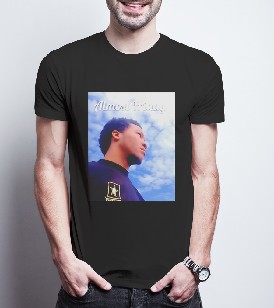 Almost Friday Jalen Brunson NWTS Basketball Sky T-Shirt