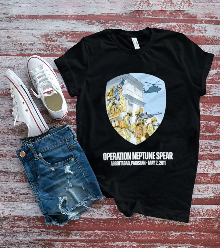 Operation Neptune Spear Abbottabad Pakistan May 2 2011 Military Team Helicopter Shield T-Shirt