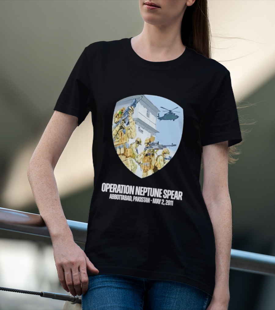 Operation Neptune Spear Abbottabad Pakistan May 2 2011 Military Team Helicopter Shield T-Shirt