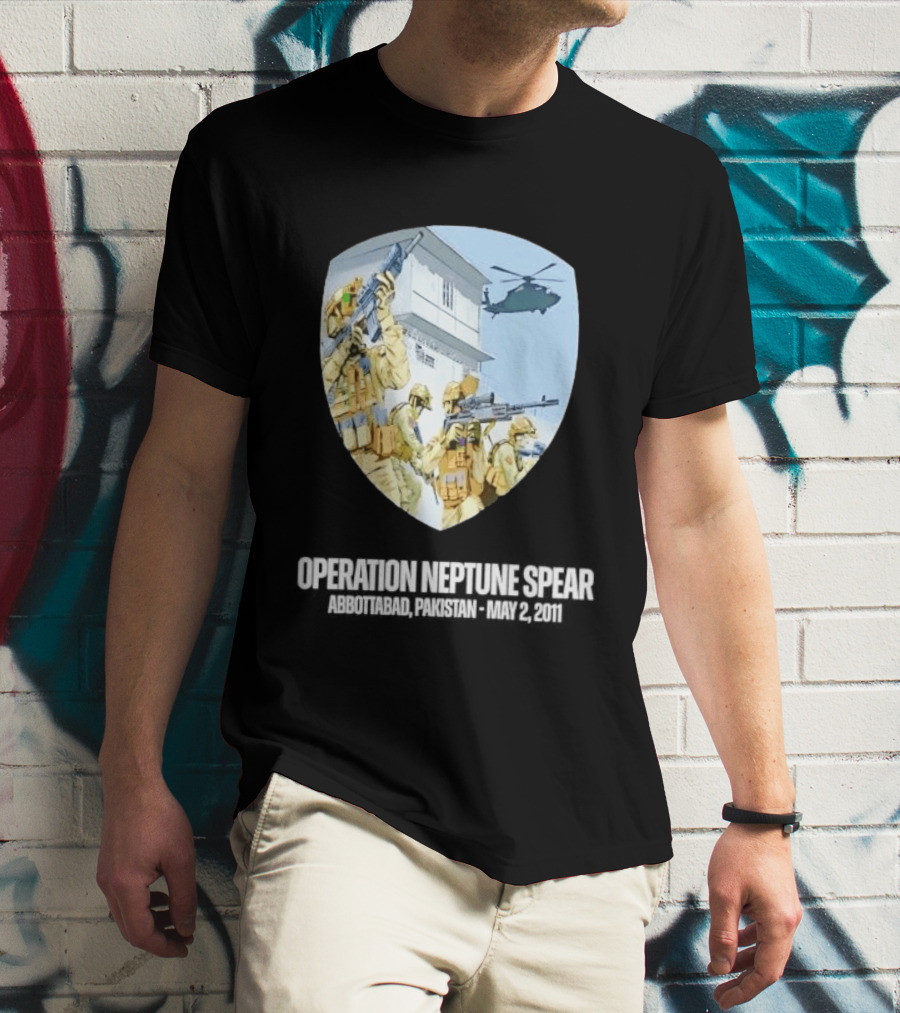Operation Neptune Spear Abbottabad Pakistan May 2 2011 Military Team Helicopter Shield T-Shirt