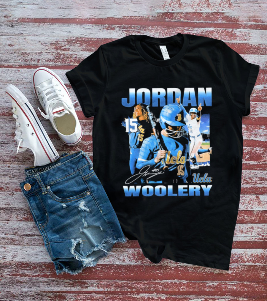 Jordan Woolery 15 UCLA Bruins Women's Softball T-Shirt
