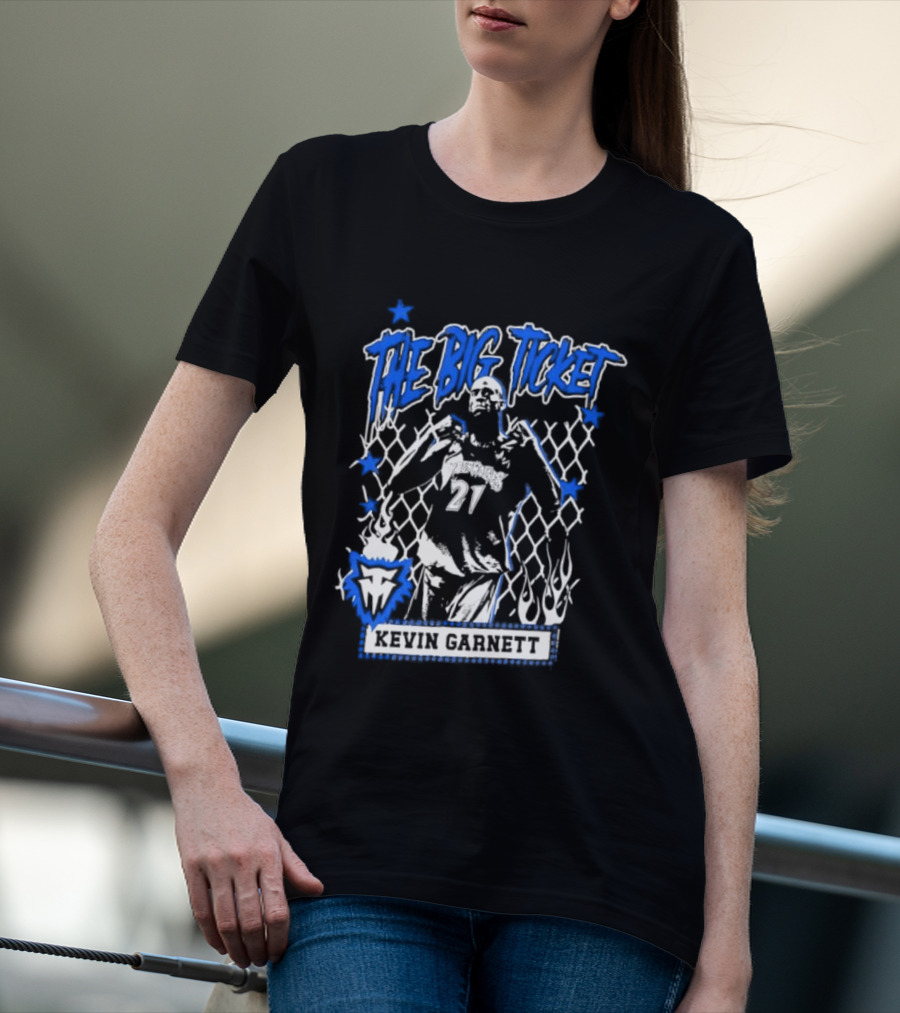 Kevin Garnett The Big Ticket Minnesota Timberwolves Legendary Player T-Shirt