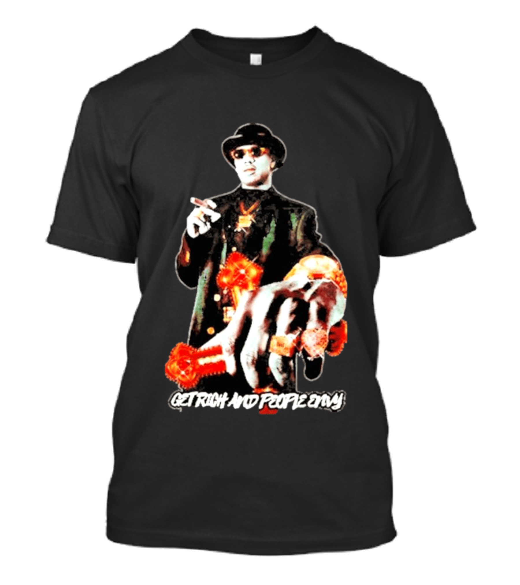 Master P Get Rich And People Envy Gold Rings Money Power T-Shirt