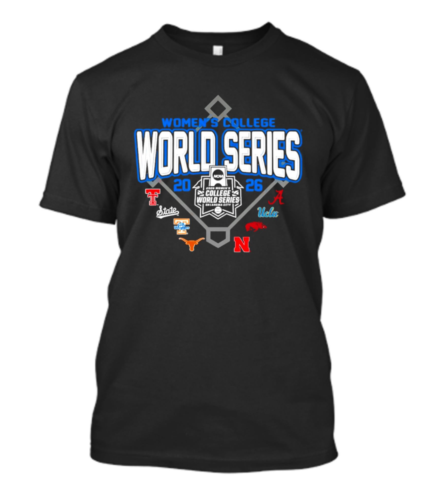 Women's College World Series 2026 Softball Eight Teams Bound Study Plan T-Shirt