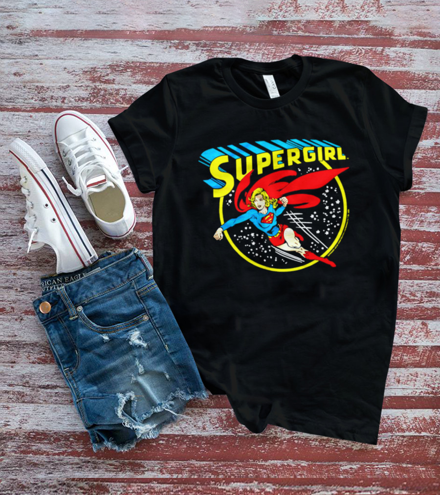 Supergirl Truth Justice Whatever Cartoon Superhero Flying Adventure T-Shirt