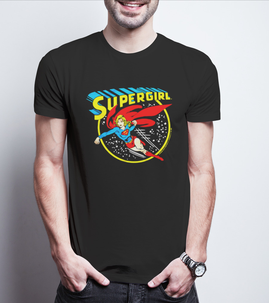 Supergirl Truth Justice Whatever Cartoon Superhero Flying Adventure T-Shirt