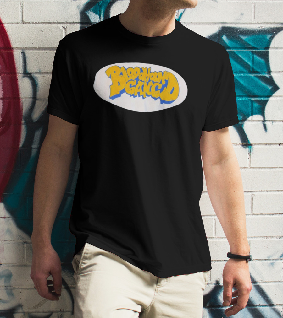 Bloodhound Gang Bold Yellow And Blue T-Shirt