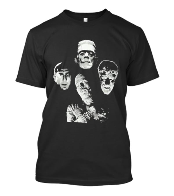 Frankenstein Dracula Mummy Wolf Man Classic Universal Monsters T-Shirt