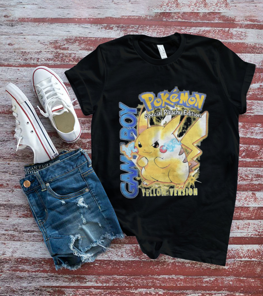 Game Boy Pokémon Special Pikachu Edition Yellow Version T-Shirt