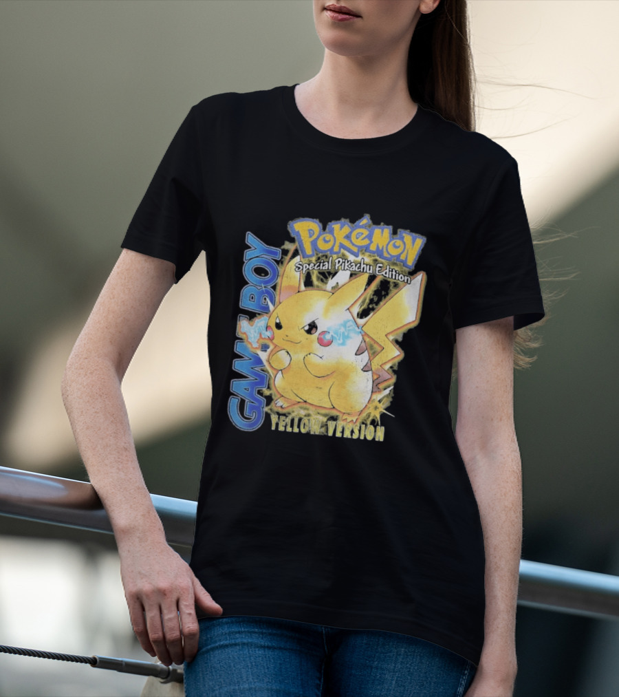 Game Boy Pokémon Special Pikachu Edition Yellow Version T-Shirt