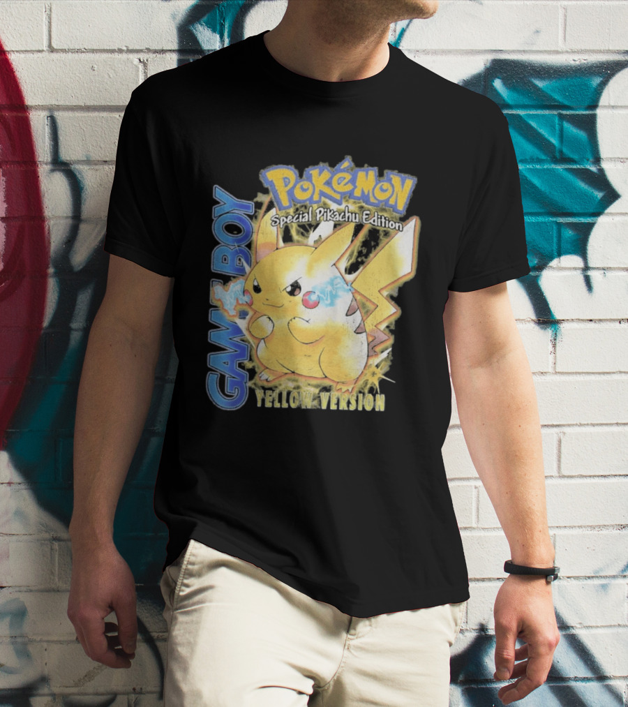 Game Boy Pokémon Special Pikachu Edition Yellow Version T-Shirt