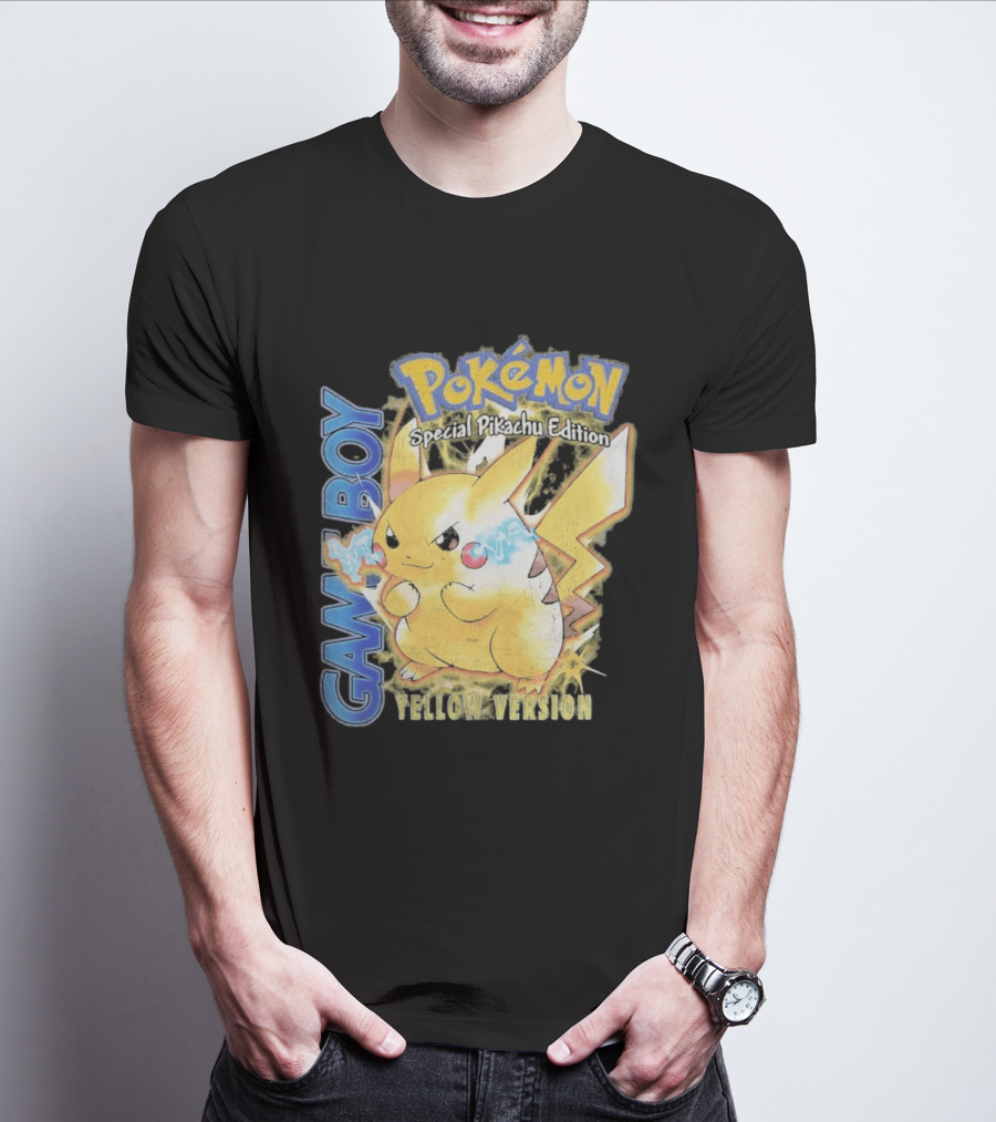 Game Boy Pokémon Special Pikachu Edition Yellow Version T-Shirt