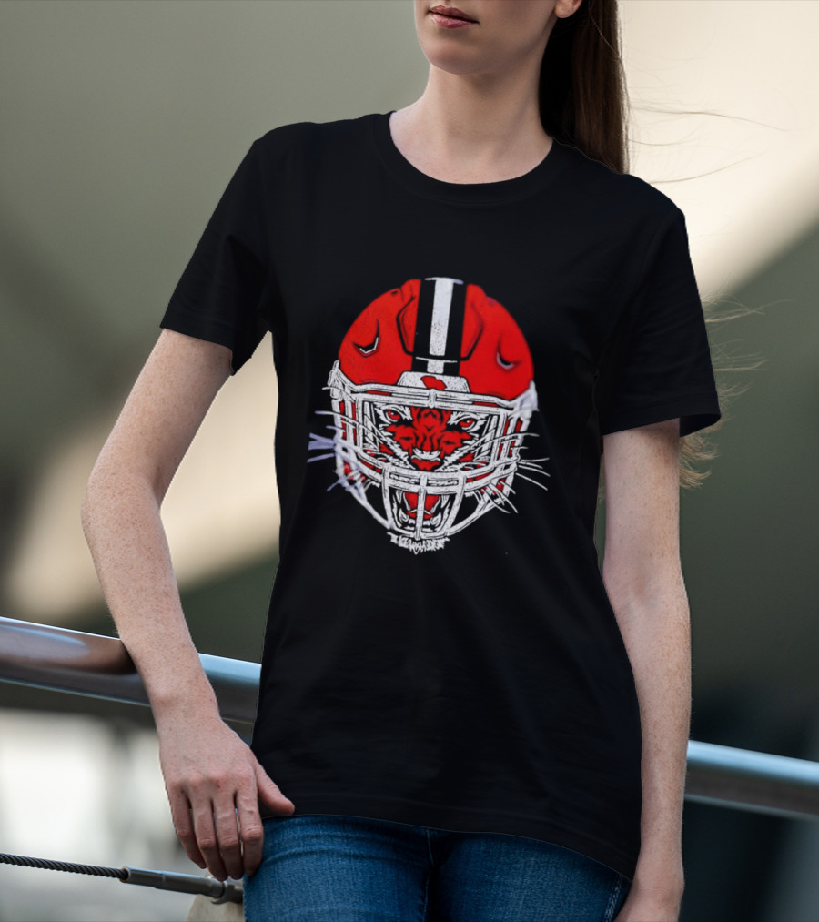 Cincinnati Bengals Tiger Head Football Helmet T-Shirt