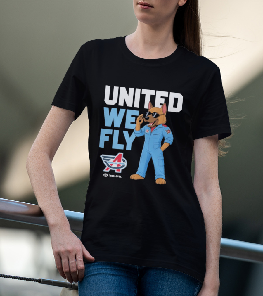 United We Fly Columbus Aviators UFL Maverick Navy T-Shirt