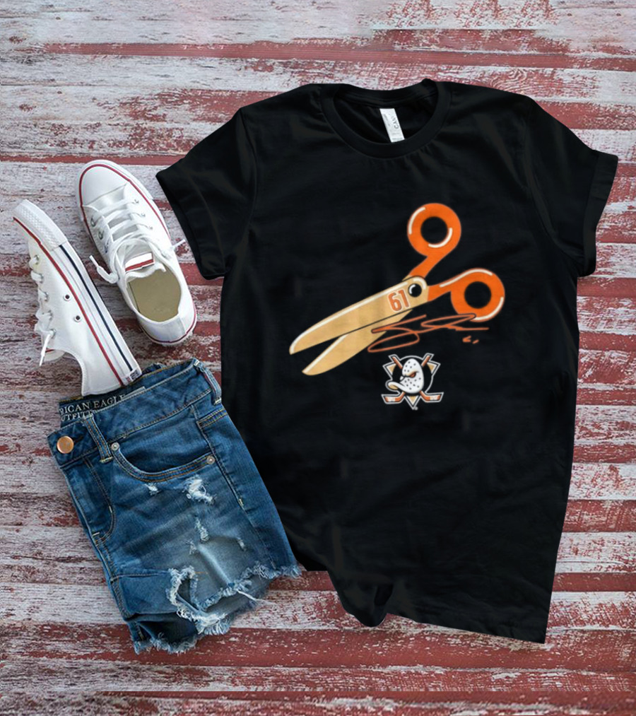 Cutter Gauthier Need To Cut It Scissors 61 Anaheim Ducks T-Shirt