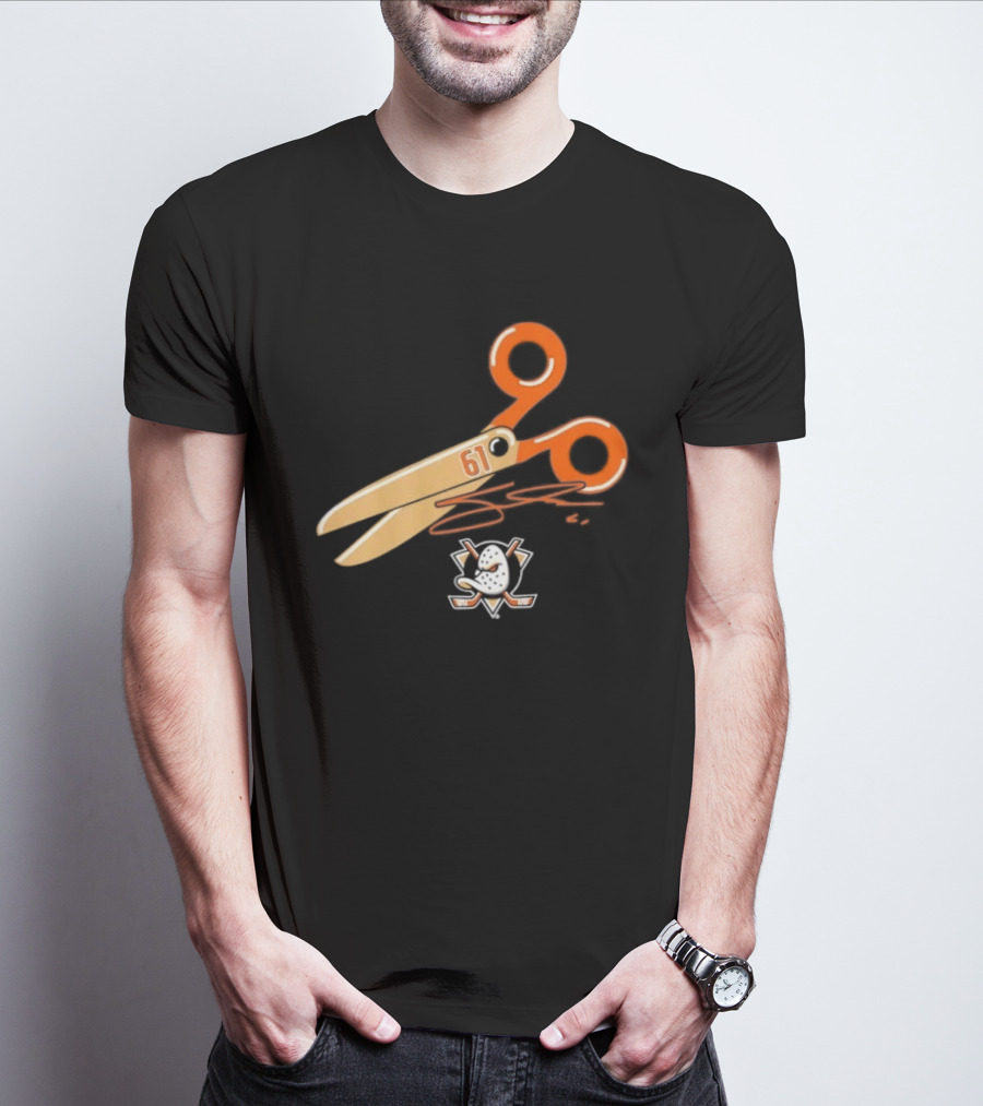 Cutter Gauthier Need To Cut It Scissors 61 Anaheim Ducks T-Shirt
