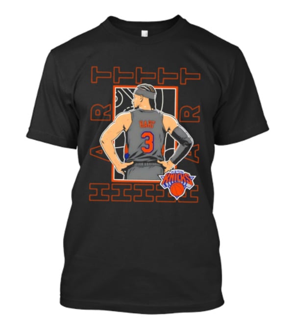 Josh Hart New York Knicks Basketball Number 3 Star Pose T-Shirt