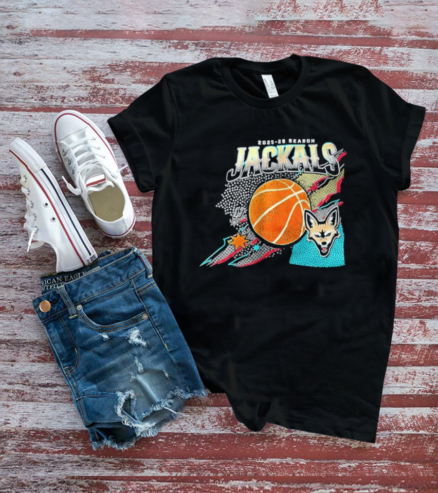 2025 26 Season Jackals Basketball Team With Fox And Starburst T-Shirt