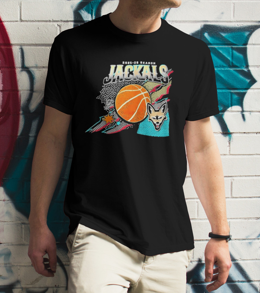 2025 26 Season Jackals Basketball Team With Fox And Starburst T-Shirt