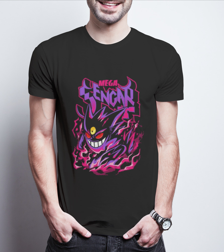 Mega Gengar Pokémon GO Fiery Purple T-Shirt