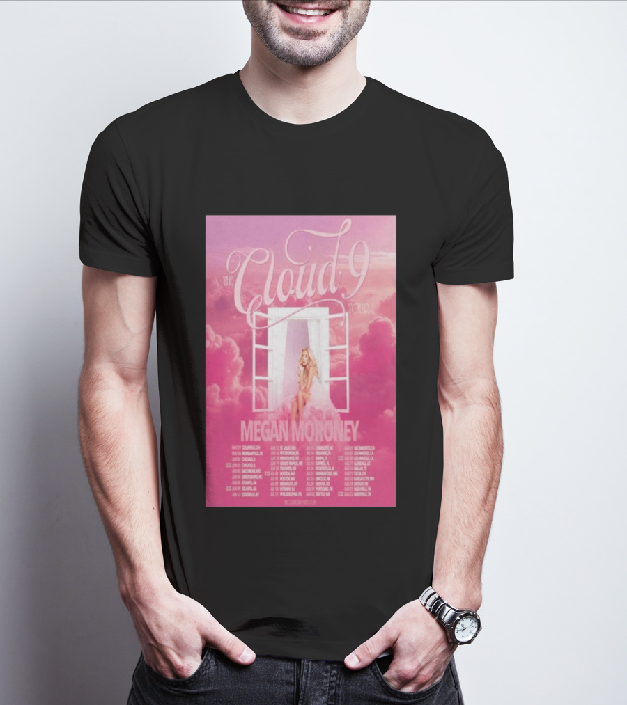 The Cloud 9 Tour Megan Moroney Chicago June 02 2026 T-Shirt