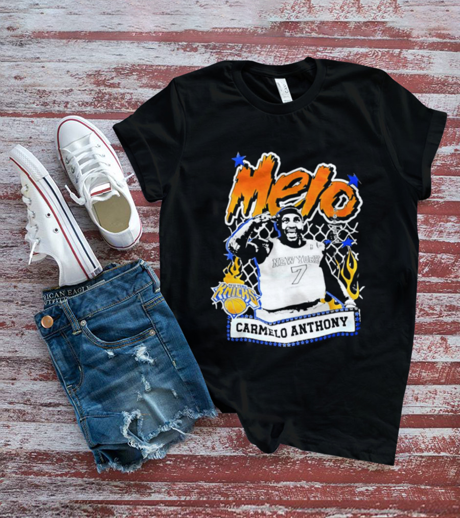 Melo Carmelo Anthony New York Knicks Basketball Star T-Shirt