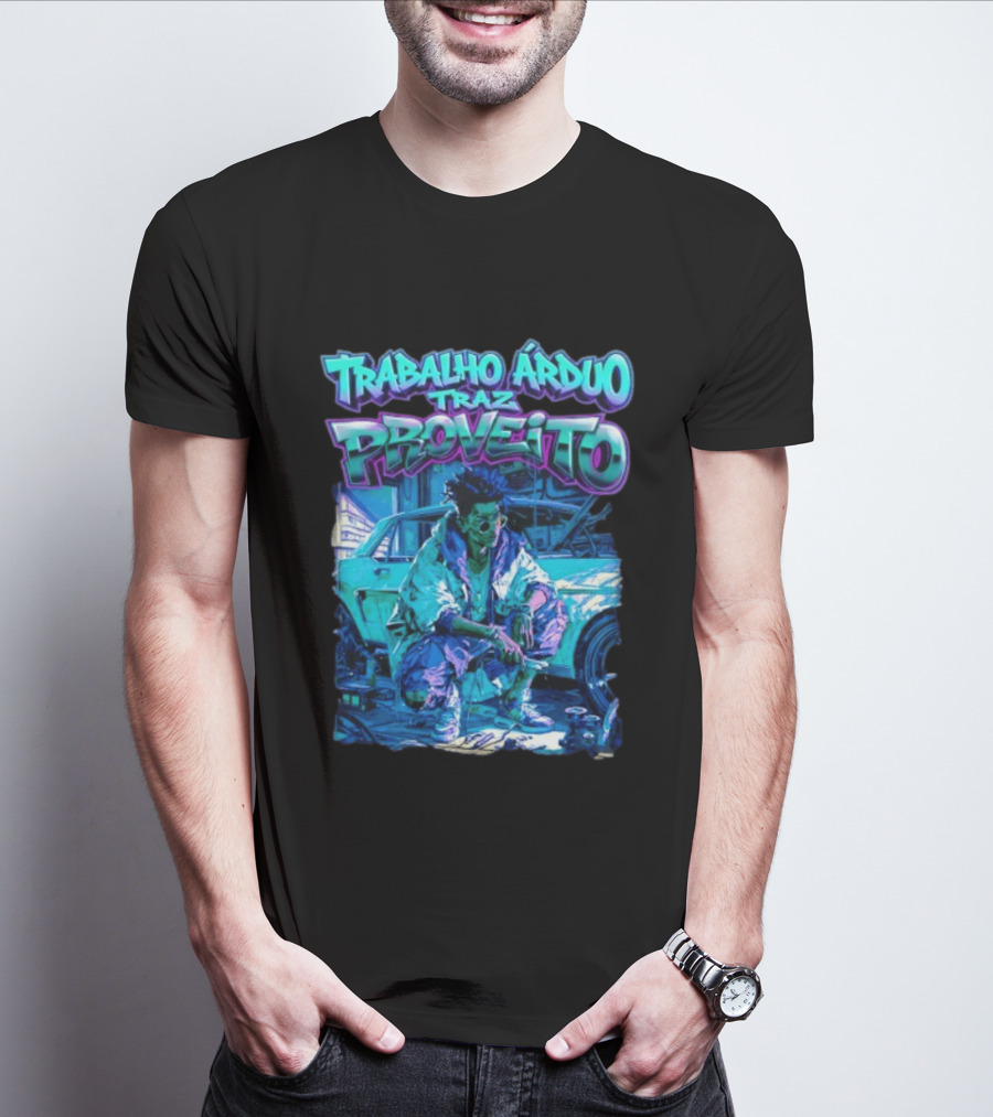 Trabalho Árduo Traz Proveito Neon T-Shirt