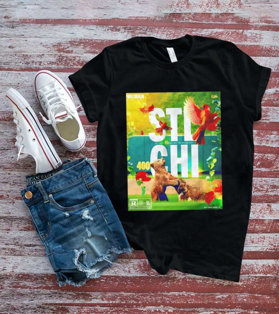 STL CHI St Louis Cardinals Vs Chicago Cubs 400 Stadium Rivalry 9 25 31 T-Shirt