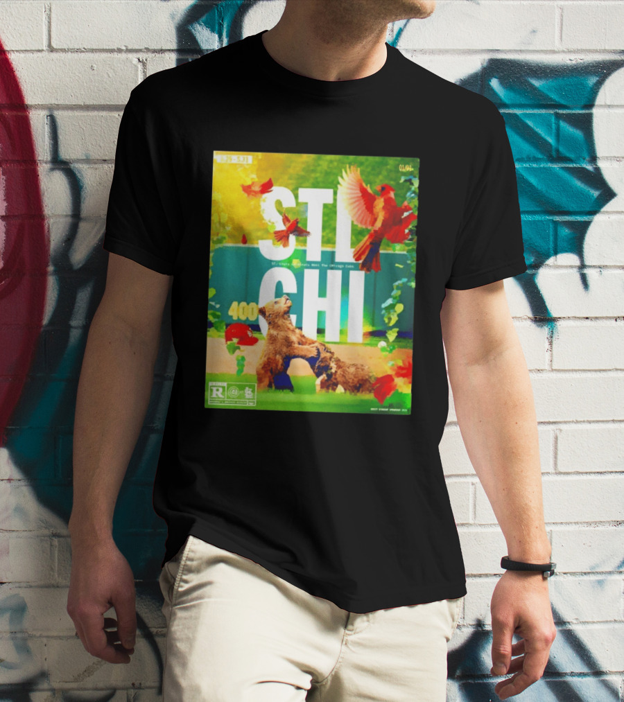 STL CHI St Louis Cardinals Vs Chicago Cubs 400 Stadium Rivalry 9 25 31 T-Shirt