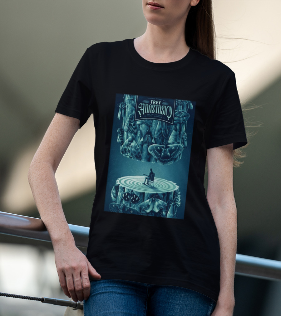 Trey Anastasio Acoustic Evening May 29 30 2026 Wilma Missoula MT Moth T-Shirt