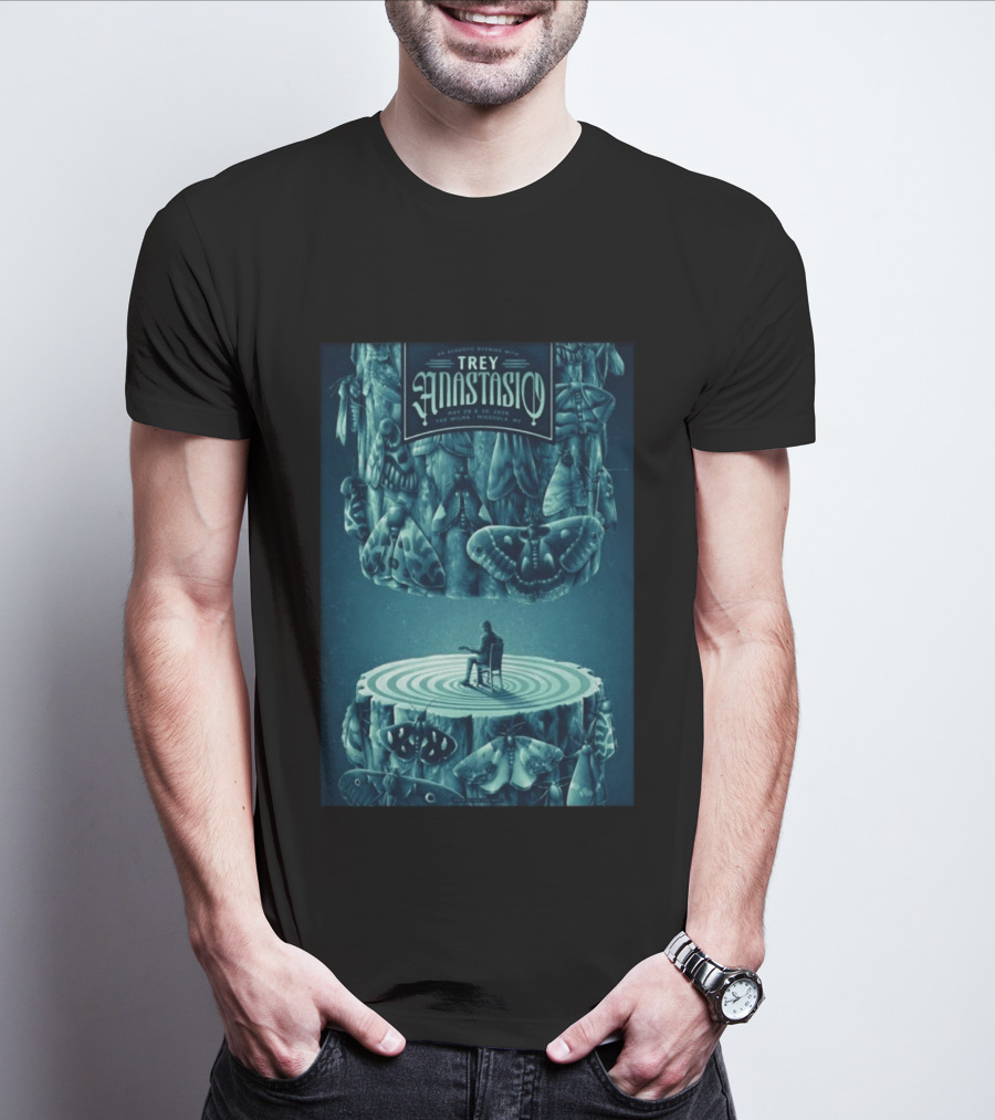 Trey Anastasio Acoustic Evening May 29 30 2026 Wilma Missoula MT Moth T-Shirt