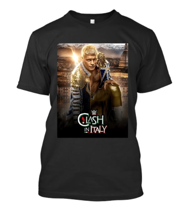 WWE Clash In Italy Turin 2023 Event Featuring Wrestling Star T-Shirt