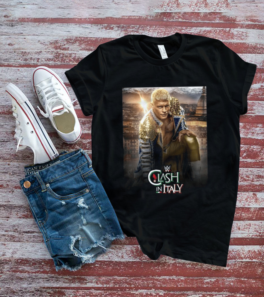 WWE Clash In Italy Turin 2023 Event Featuring Wrestling Star T-Shirt