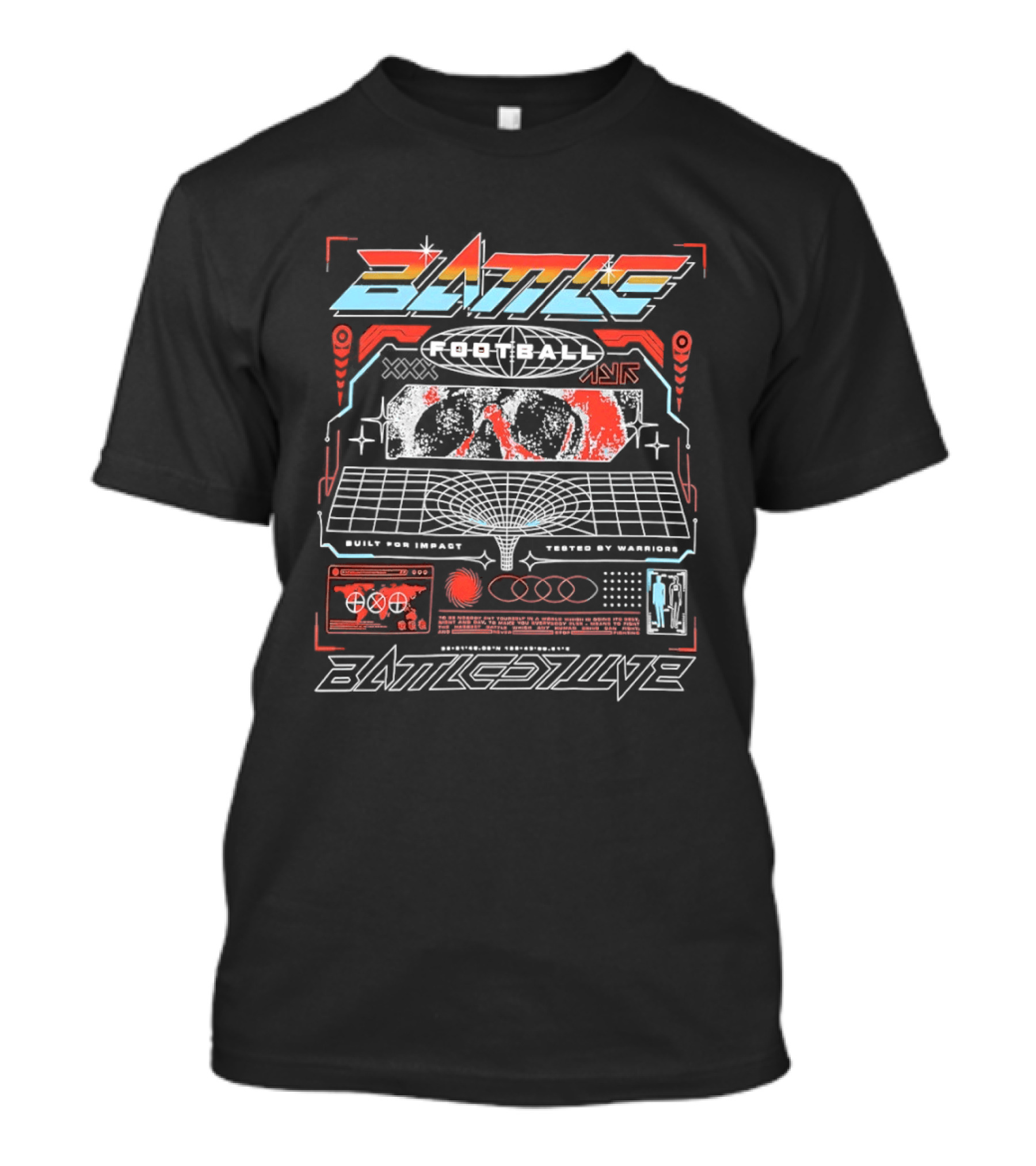 BattleStyles Built For Impact Tested By Warriors Tactical Blueprint T-Shirt