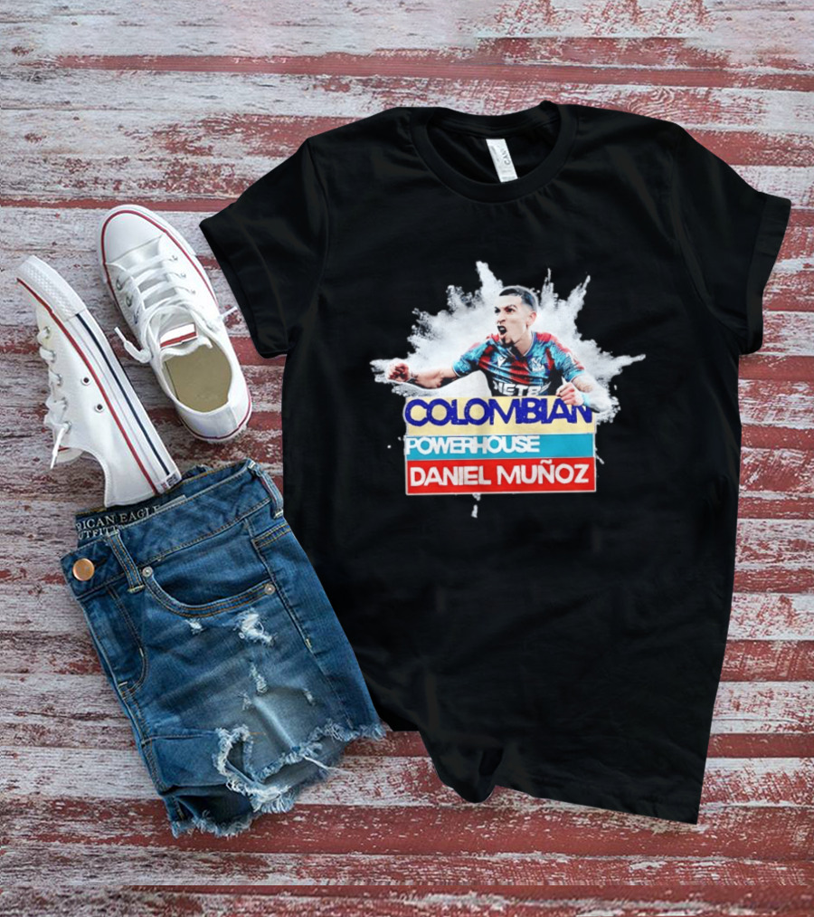 Colombian Powerhouse Daniel Muñoz Crystal Palace Premier League T-Shirt