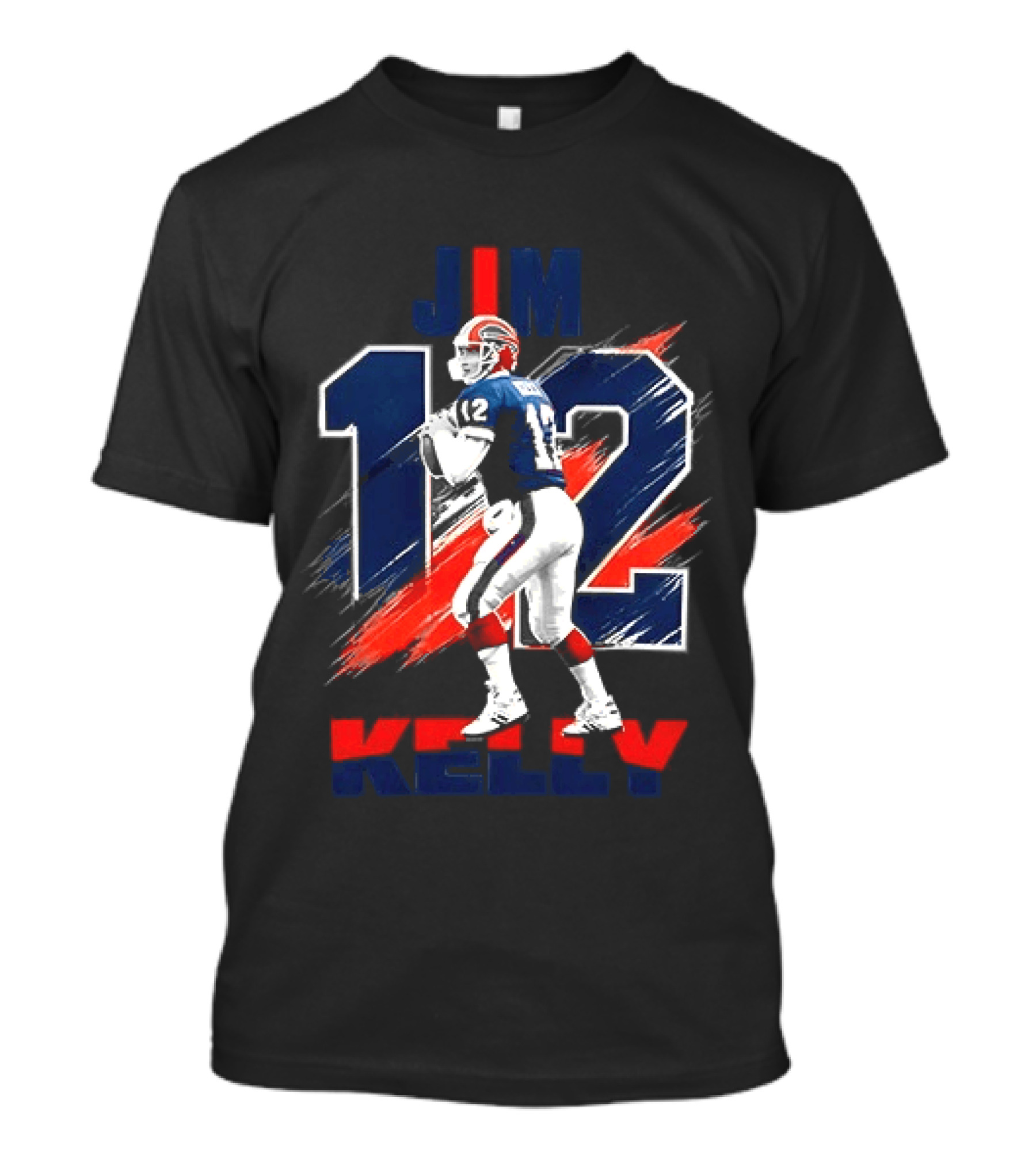 Jim Kelly 12 Buffalo Bills Football Player T-Shirt