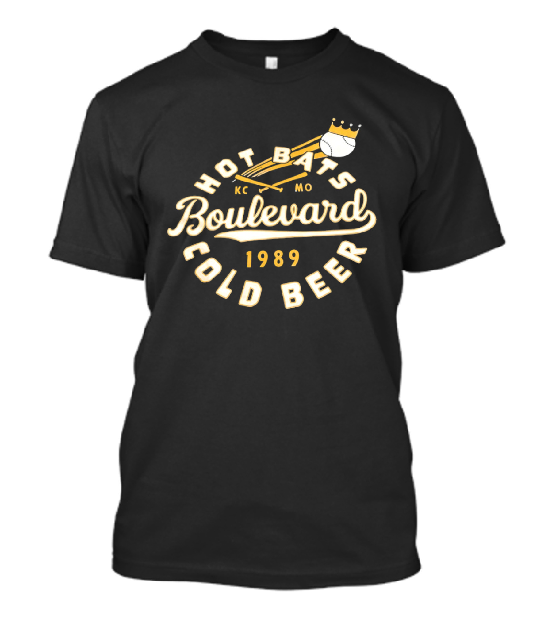 Kansas City Royals Boulevard Hot Bats KC MO Cold Beer 1989 T-Shirt
