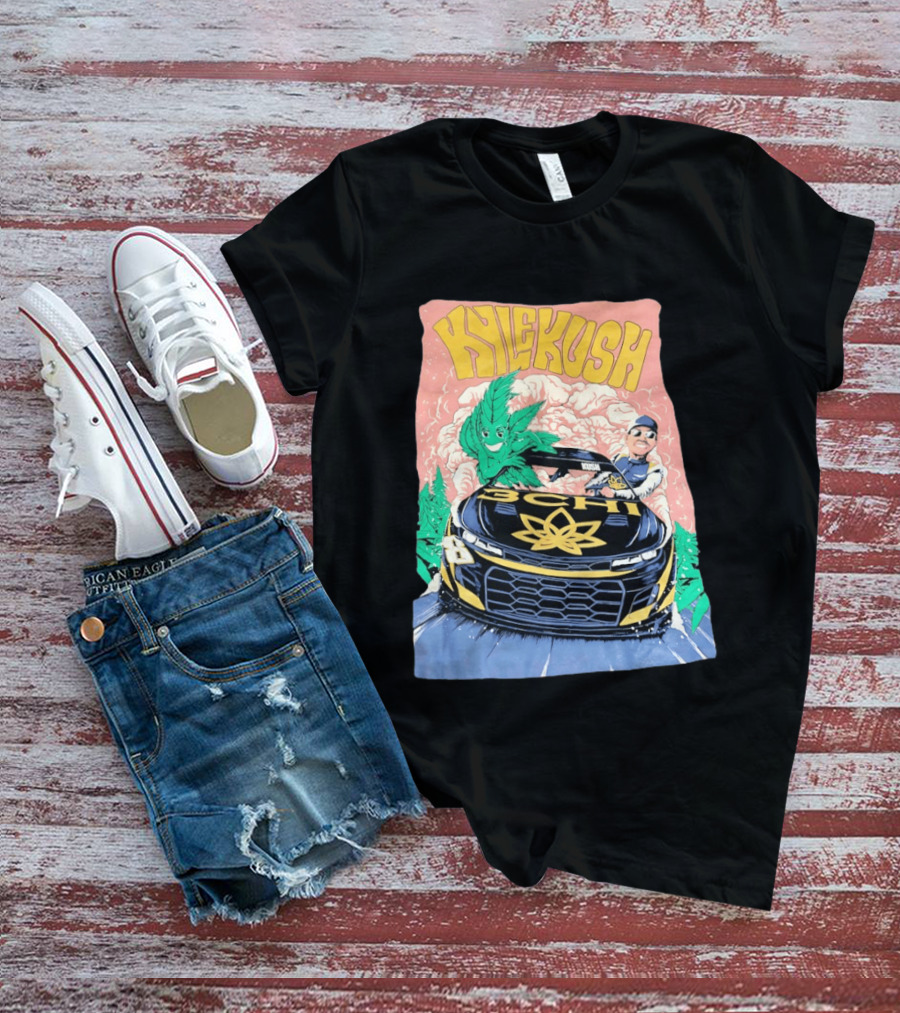Kyle Kush NASCAR 8 3CHI Racing Car Cannabis T-Shirt