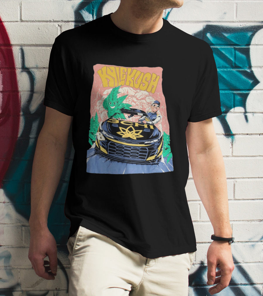 Kyle Kush NASCAR 8 3CHI Racing Car Cannabis T-Shirt