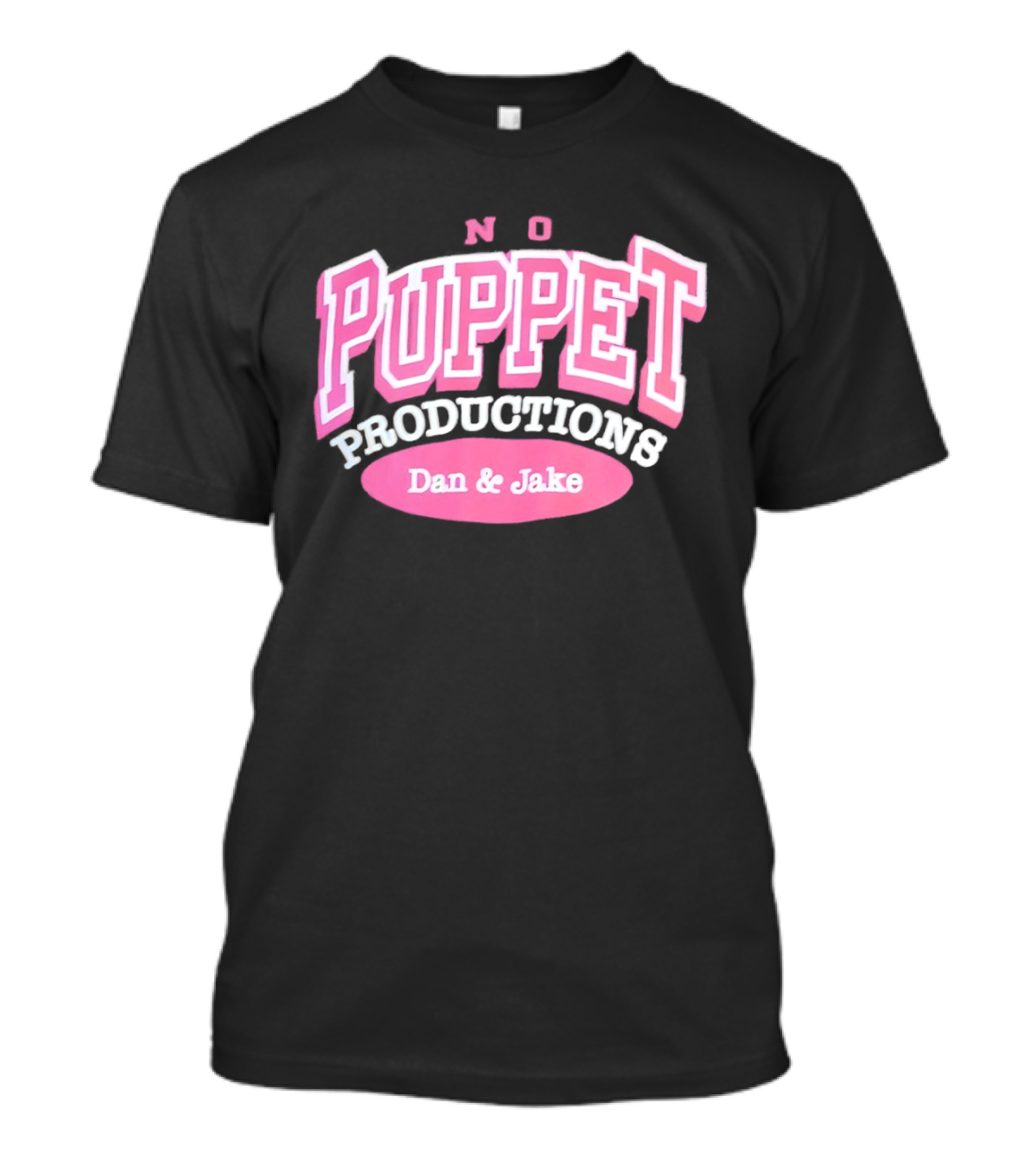 No Puppet Productions Dan & Jake Pink T-Shirt