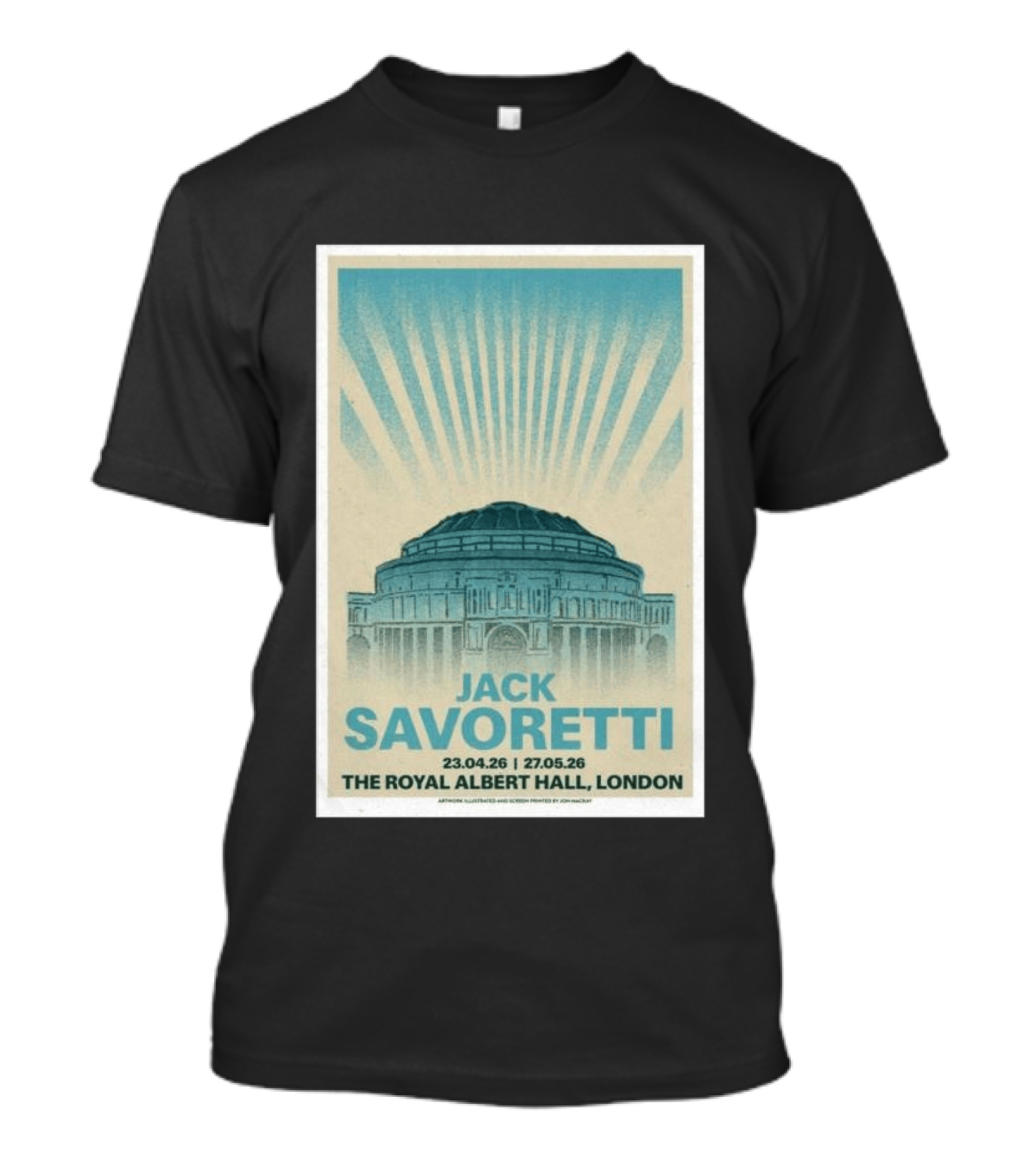 Jack Savoretti The Royal Albert Hall London Tour 23.04.26 27.05.26 T-Shirt