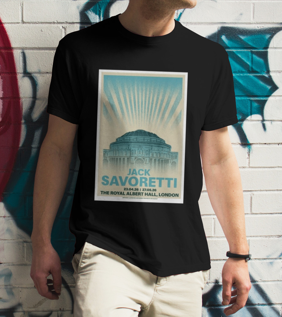 Jack Savoretti The Royal Albert Hall London Tour 23.04.26 27.05.26 T-Shirt