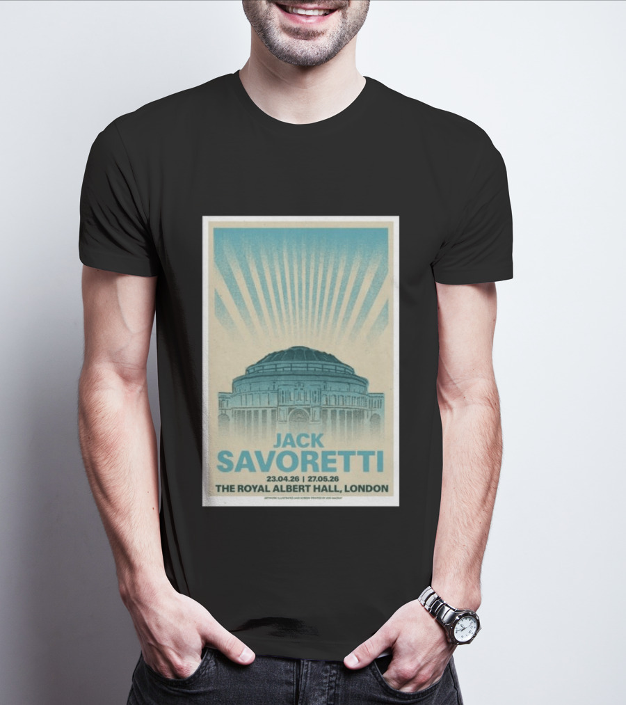 Jack Savoretti The Royal Albert Hall London Tour 23.04.26 27.05.26 T-Shirt