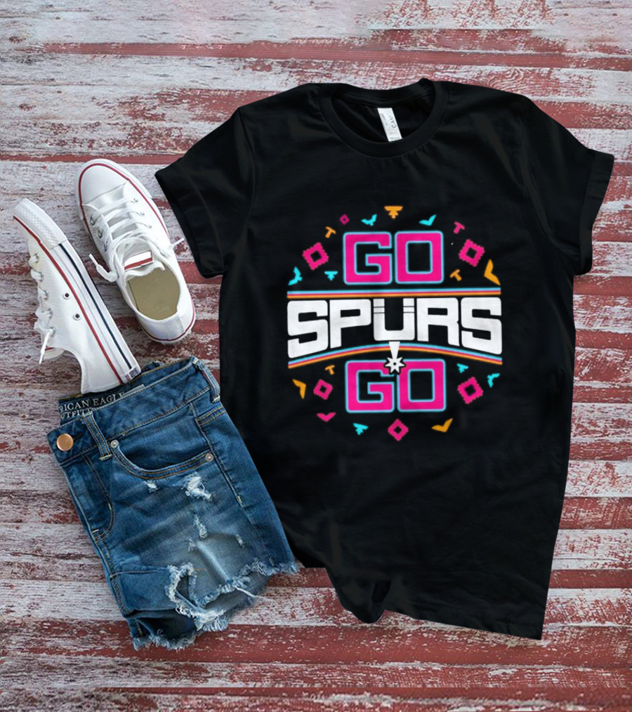 Go Spurs Go San Antonio Spurs NBA Team Spirit Celebration T-Shirt