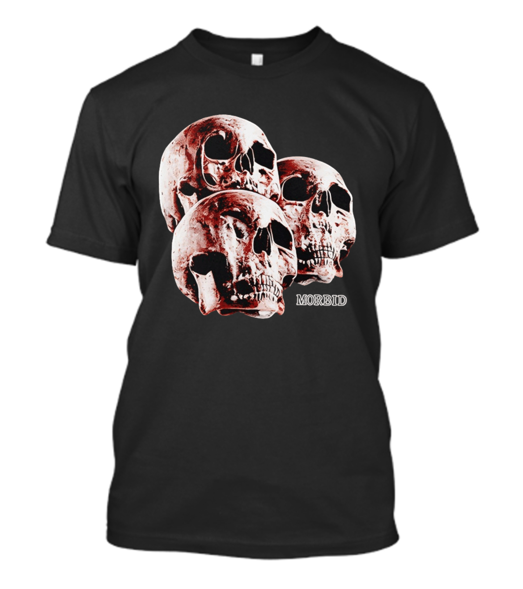 Skulls Skeleton Bones Cranium Head Anatomy Morbid Horror Death Mortality Macabre Incognito T-Shirt