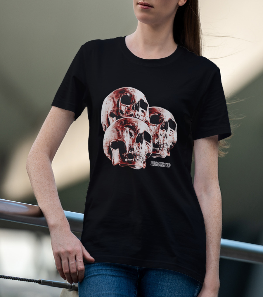Skulls Skeleton Bones Cranium Head Anatomy Morbid Horror Death Mortality Macabre Incognito T-Shirt